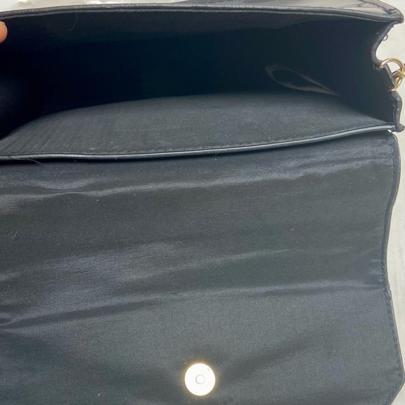 Jimmy Choo Black Faux Patent Leather Cosmetic Pouch Crossbody 7.5in x 5in x 2.5 - Picture 10 of 11